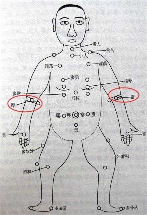 左手臂外側有痣女|女人胳膊有痣圖解大全